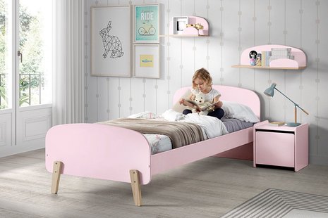 AILATI Tafellamp Show Elisse 62 cm glaselement roze