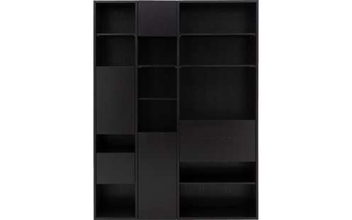 Goossens Excellent Wandmeubel Ninth, 4 deuren 1 klep 11 open vakken