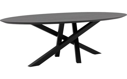 Goossens Excellent Eettafel Mente, Ovaal 180 x 100 cm