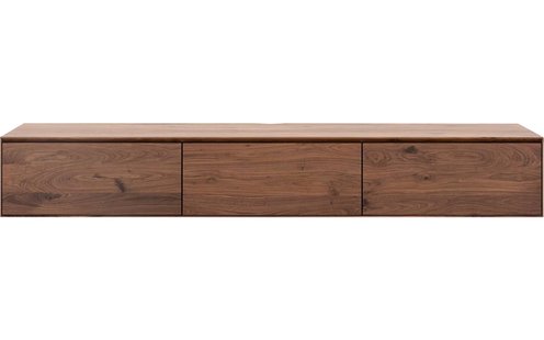 Goossens Excellent Tv Meubel Vic, 3 kleppen met kabeldoorvoer in bovenblad