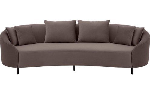 Goossens Bank Ragnar grijs, stof, 3,5-zits, modern design