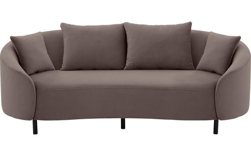 Goossens Bank Ragnar grijs, stof, 2,5-zits, modern design