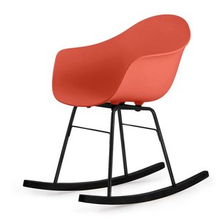 Nola-Liv draaibare eetkamerstoel wit met beige zitkussen - zwart onderstel