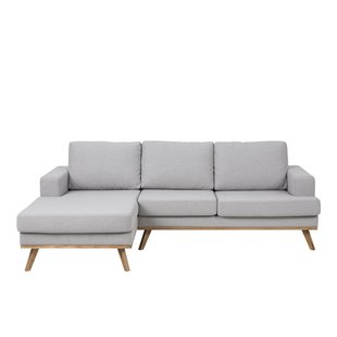 Nena-Fé eetkamerstoel rib beige - houten onderstel