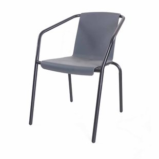 Nora-Liz eetkamerstoel wit met mosgroen zitkussen - wit onderstel