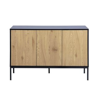 Nola-Liv draaibare eetkamerstoel zwart met warm oker zitkussen - wit onderstel