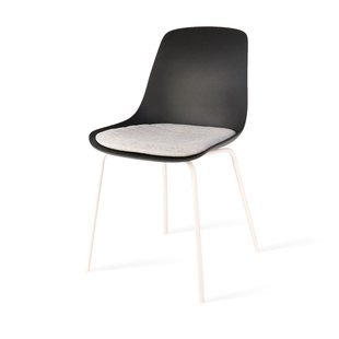 Jolien Barkruk 65 cm taupe mixed  - walnoten onderstel