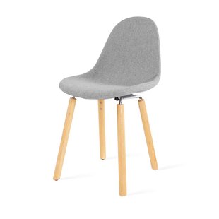 Nena-Isa eetkamerstoel bruin blend - houten onderstel