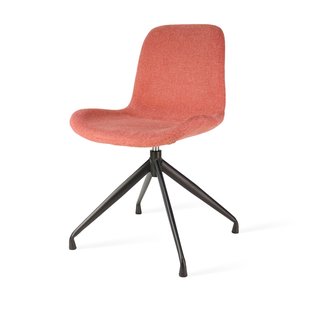 Niva-Mae draaibare tulp barkruk bruin blend - verstelbaar - mat zwart onderstel