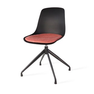 Niva-Mae draaibare tulp eetkamerstoel grijs blend - beige onderstel