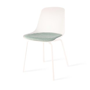 Niva-Mae draaibare tulp barkruk bouclé beige - verstelbaar - mat zwart onderstel