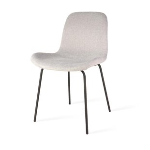 Niva-Liv draaibare tulp barkruk zwart met warm oker zitkussen - verstelbaar - mat zwart onderstel