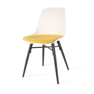 Niva-Mae draaibare tulp barkruk bouclé taupe - verstelbaar - beige onderstel