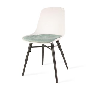 Niva-Eef draaibare tulp barkruk bouclé beige - verstelbaar - beige onderstel