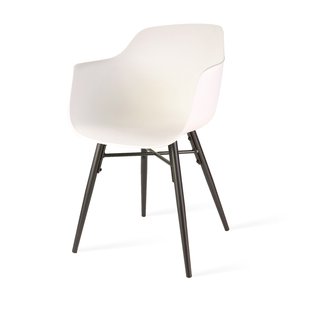 Niva-Isa draaibare tulp barkruk bouclé beige - verstelbaar - beige onderstel