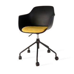 Niva-Fé draaibare tulp barkruk grijs melange - verstelbaar - beige onderstel