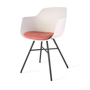 Niva-Mae draaibare tulp eetkamerstoel saliegroen - mat zwart onderstel