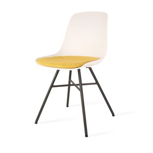 Niva-Fé draaibare tulp eetkamerstoel saliegroen - mat zwart onderstel