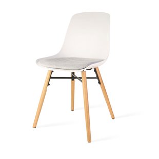 Niva-Eef draaibare tulp eetkamerstoel beige - beige onderstel