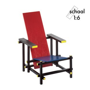 Rood Blauwe Stoel Miniatuur