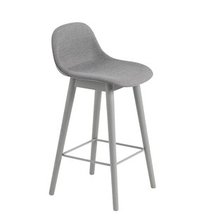 Fiber Barkruk - Houten Onderstel