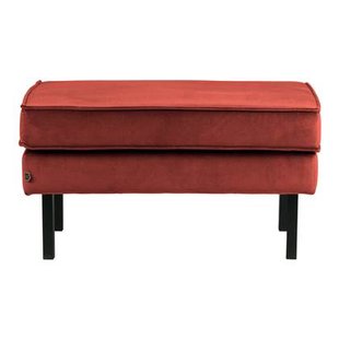 WOOOD Rodeo Hocker - Velvet - Chestnut
