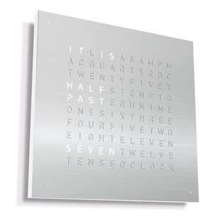 QLOCKTWO Earth 45 Metaal