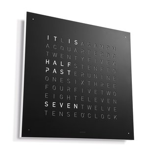 QLOCKTWO Earth 45 Metaal