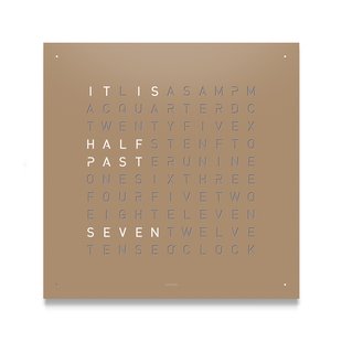 QLOCKTWO Earth 45 Metaal