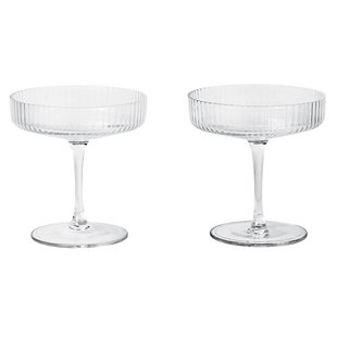 Ripple Champagneglas, set van 2 Ripple Champagneglas, set van 2