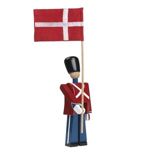 Vlaggendrager, met katoenen vlag