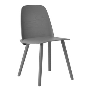 Muuto Nerd Chair Stoel Dark Grey Muuto Nerd Chair Stoel Dark Grey