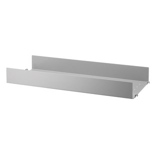 String Metal Shelf High Edge - Grijs - 58 x 20 cm.