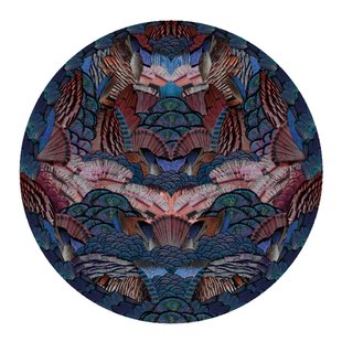 Calligraphy Bird Vloerkleed