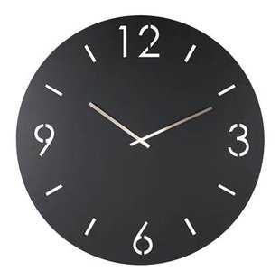 Spinder Design Time Klok - Zwart Spinder Design Time Klok - Zwart