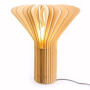 Herre houten bijzettafel bruin met wit marmer blad - Ø40