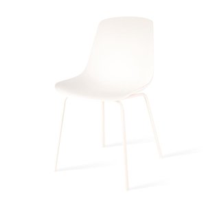 Niva-Isa draaibare tulp barkruk bouclé beige - verstelbaar - mat zwart onderstel