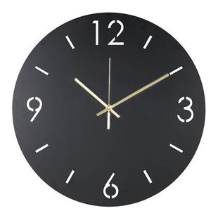 Spinder Design Time Wandklok Ø 40 cm - Zwart