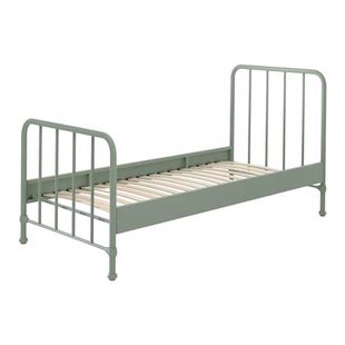 Vipack Bronxx Eenpersoonsbed 90 x 200 cm - Olive Groen