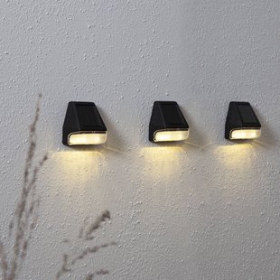 STAR TRADING LED wandsolarlamp Wally Mini in 3 per set STAR TRADING LED wandsolarlamp Wally Mini in 3 per set
