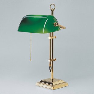 Berliner Messinglampen Bankierslamp GITA van gepolijst messing