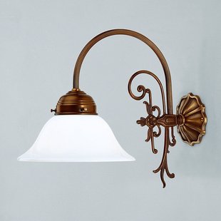 Berliner Messinglampen Wandlamp HINRICH van messing, handgemaakt