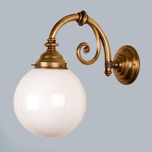 Berliner Messinglampen Messing wandlamp Frank