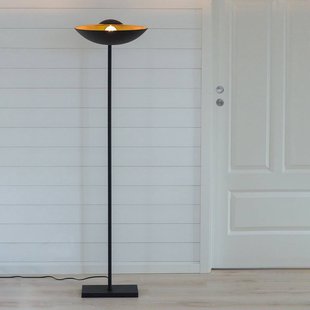 By Rydéns Captain uplight vloerlamp zwart-goud By Rydéns Captain uplight vloerlamp zwart-goud