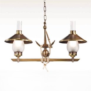 Cremasco 2-lichts hanglamp Grecale met anker