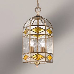 Cremasco Emilia - hanglamp met kathedraalglas
