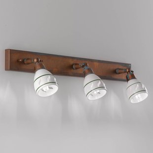 Cremasco 3-lichts wandlamp Bassano met antiek finish Cremasco 3-lichts wandlamp Bassano met antiek finish