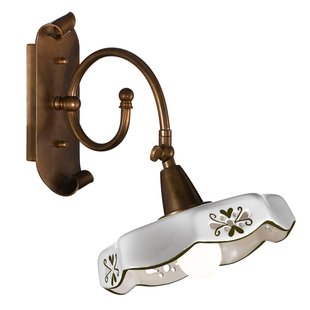 Cremasco Landelijk rustieke keramiek wandlamp Marostica, br