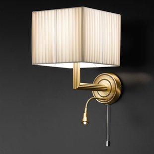 Cremasco Keizerlijke wandlamp met LED leeslampje Cremasco Keizerlijke wandlamp met LED leeslampje