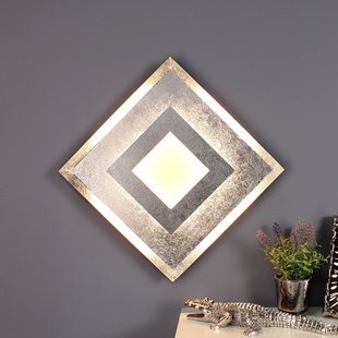 Eco-Light LED wandlamp Window, 39x39 cm, zilver Eco-Light LED wandlamp Window, 39x39 cm, zilver
